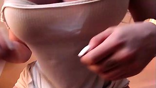 Wet tattooed raven babe Sahron with big boobs masturbates