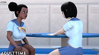 Hentai Step-Sister Fucks Step-Bro & Lesbian Anime Sex - Uncensored