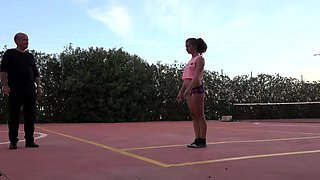 Classy young teen fucking old cock