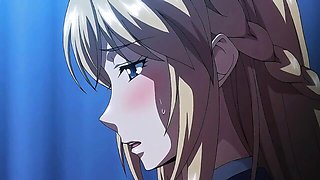 Anime women suck him dry between positions