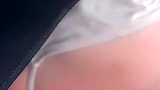 Golden Shower with Her Laying on Ground, Patient Girls Like It