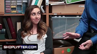 Little innocent dark haired lets the lp officers pound her Tight Pussy