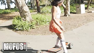 Well-made Charles Dera and Sophia Burns's dark hair smut
