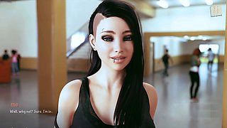 Big boobed hentai visual novel with 3D action and erotic stories