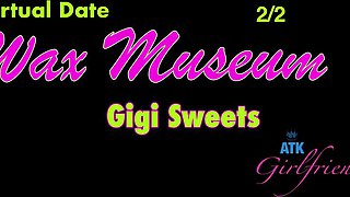 Buxom Blonde Girlfriend with Big Naturals - Gigi Sweets Wax Museum p2 - Gigi