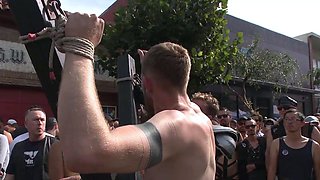 Cass filled to brim as his sucks off party goers