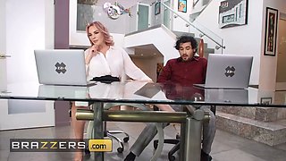 Rico & his manager Dana Dearmond can't hide their secret xxx affair during a vid call with their coworkers - brazzers