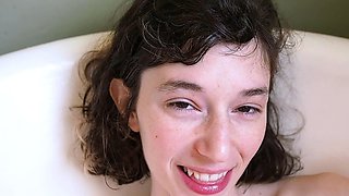 SMALL TIT BRUNETTE TATTOOED TEEN GIRLFRIEND CAUGHT IN SHOWER