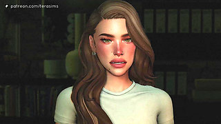 Taking my step-daughter's slutty bestfriend on the desk - The sims 4