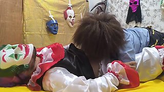 Confident Stepdad!! He Dressed Up As A Clown For Halloween And Dominated Me Like A Whore In Bed