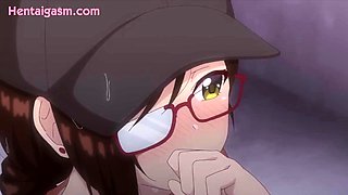 Hentai redhead gives blowjob and having sex