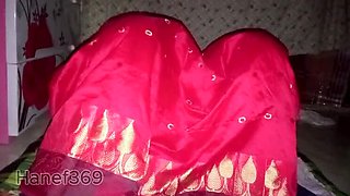 Hot Bangladeshi Bhabhi Fucks Village in Red Saree - Desi Homemade Sex Part 2