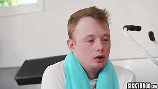 Fitness coach fucks her big penis client