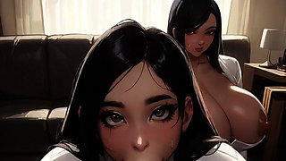 Korean Stepdaughter & Stepmom Share Black Stepdad's BBC