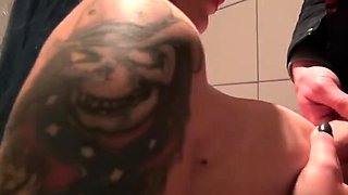 Steven Shame - In the bathroom Aviva pulls completely naked