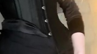 Adelaide Asterix Amateur Standing Masturbation In Corset