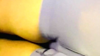 Perfect Cameltoe in Tight Purple Yoga Shorts