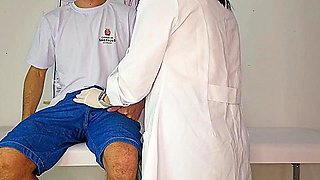 University Student 18+ Goes For A Consultation With The University Nurse