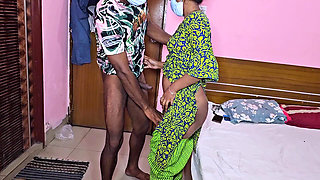 Indian sexy wife cheated on her husband and got hard by her