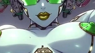 Gol Busty Anime Girl Waterfall Fantasy Nude