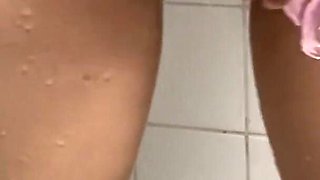 (full Video) Real Amateur - Fucking Myself in Shower with a Huge Dildo Makes Me Cum