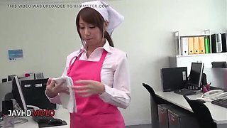 Chihiro Akino Hot Asian Office Lady Gives Deep Blowjob and Gets Creampie