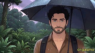 Desi Tribal Village Beauty Hot Passionate Night with Traveler in Forest Hut