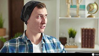 Charlie Dean Freezes Time To Fuck Gorgeous Busty Blonde Merida Sat In the Office