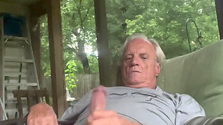 Masturbating on pirch
