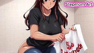 JOI Stepmom Hot Bathroom - Come with me 100 Youll cum - Dirty Talk