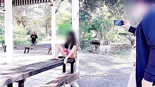 Take a video of fucking a beautiful girl in a park