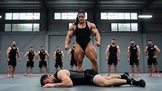 [AI] Massive Fbb Beating Up Guy In Gym (By I-LOVE-FBB-AI)