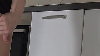 Hot and Cute Beauty in Her Dormitory Room Takes off Panties to Flash Shaved Pussy and Big Ass