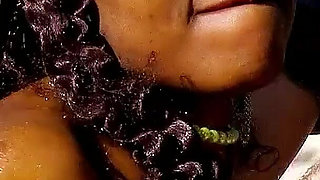 Ebony teen Nancy fucked by strangers on vacation on the beach