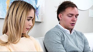 Young Christian couple has a romantic first time together