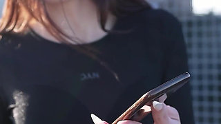 German Scout - Small Redhead Teen 18 Peach Delina Pick up for First Casting Fuck