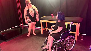 Vanessa Cliff Suspended for BDSM Spanking Orgy