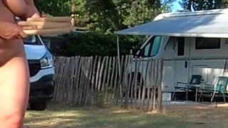 Kinky Couple Games at French Nudist Beach Campsite