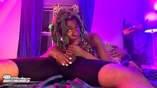 Trixxies Deep Throat Gag with Two Tongues Swallows Cum
