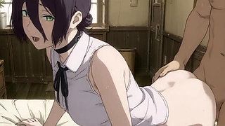 Chainsaw Man Reze x Denji Anime Hentai Cartoon Porn creampie japanese creampie big ass bounds tits sian Fuck MILF ass indian