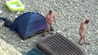 Amateur Couple Enjoying Sex At The Beach Secretly Filmed