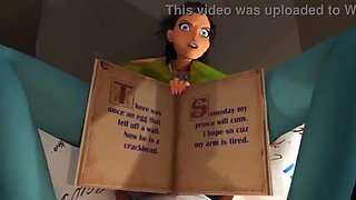 Horny Teen Brunette Gags On Big Cock In Hot 3D Cartoon Sex - Deep Throat & Cowgirl Fuck!
