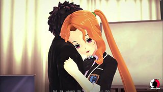 Let's play with an anime twist and an internal cumshot