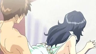 Anime cougar plays the seductress and gets fucked