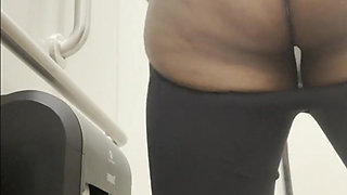 Pissing in the Work Toilet Compilation POV