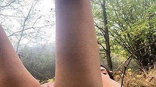 Big-Tits Babe's Public Orgasm