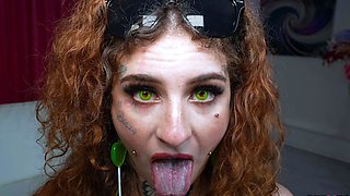 PERVECT Inked baddie Miss Blazy gets sloppy