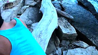Naked Beach Body Leads to Public Anal
