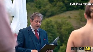 Sexy Blonde Bride Wedding Fuck in Public with Dogging and Wax Play - HD 1080p Czech Sex