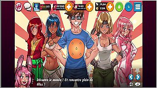 Lets Play Fr Hentai Heroes / Harem Heroes Intro + Ville Du Prelude